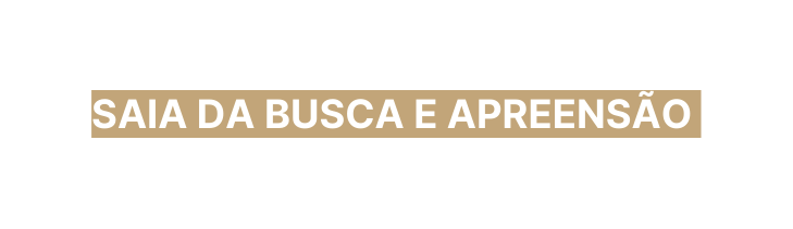 Saia da busca e apreensão